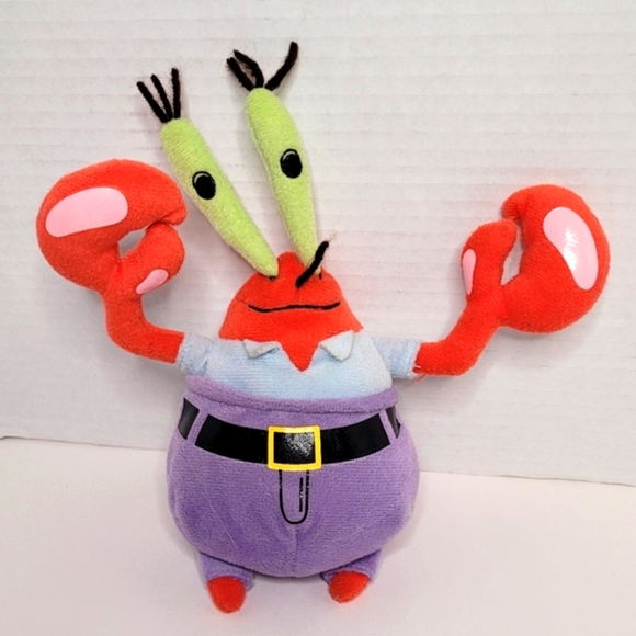 MR KRABS SpongeBob SquarePants TY Beanie Baby Plush 8" 2006 - Picture 7 of 7